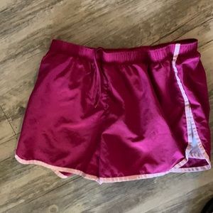 Magenta athletic shorts, size XS